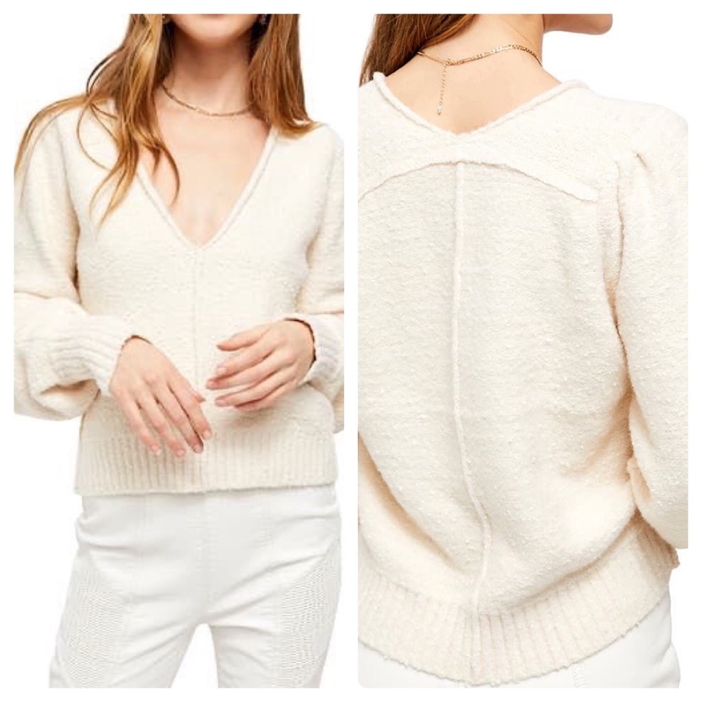 NWT Free People Reverie V-Neck Sweater Large. NWT. Never worn
